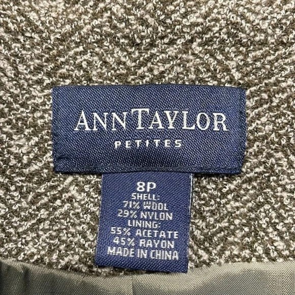 New Ann Taylor Petites Wool Blend Cropped Jacket/Blazer Size 8P‎ - Picture 6 of 6
